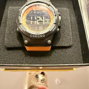 Invicta Black and Orange Smartwatch